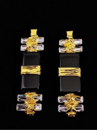 Shakil Ismail, Earrings, Stone - Zircon & Akik, Designer Jewelry, AC-SKL-220